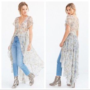 Kimchi Blue Floral Maxi Top Size Small